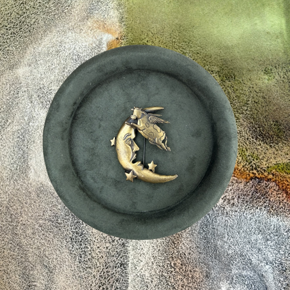 Vintage JJ “Cow Jumping Over the Moon” Celestial Brooch